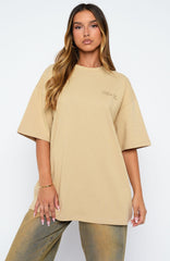 Creative Studios Oversized Tee Oatmeal