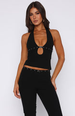 Firestorm Halter Top Black