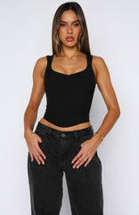 The Met Steps Bustier Black