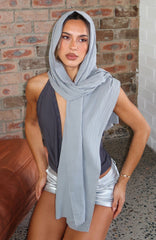 Coming Up Scarf Charcoal