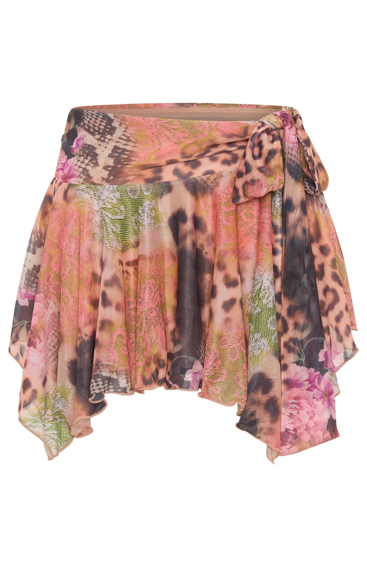 Wait For You Mini Skirt Safari Bloom