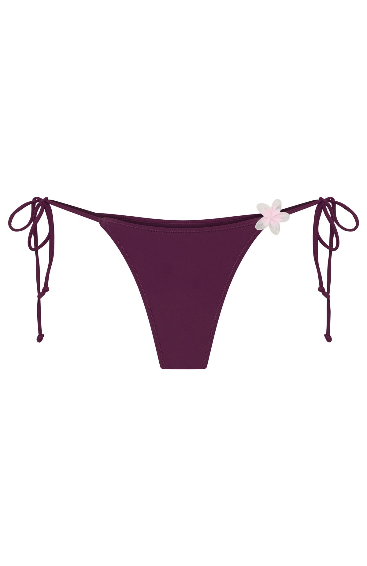 Frangipani Bliss Bikini Bottoms Plum