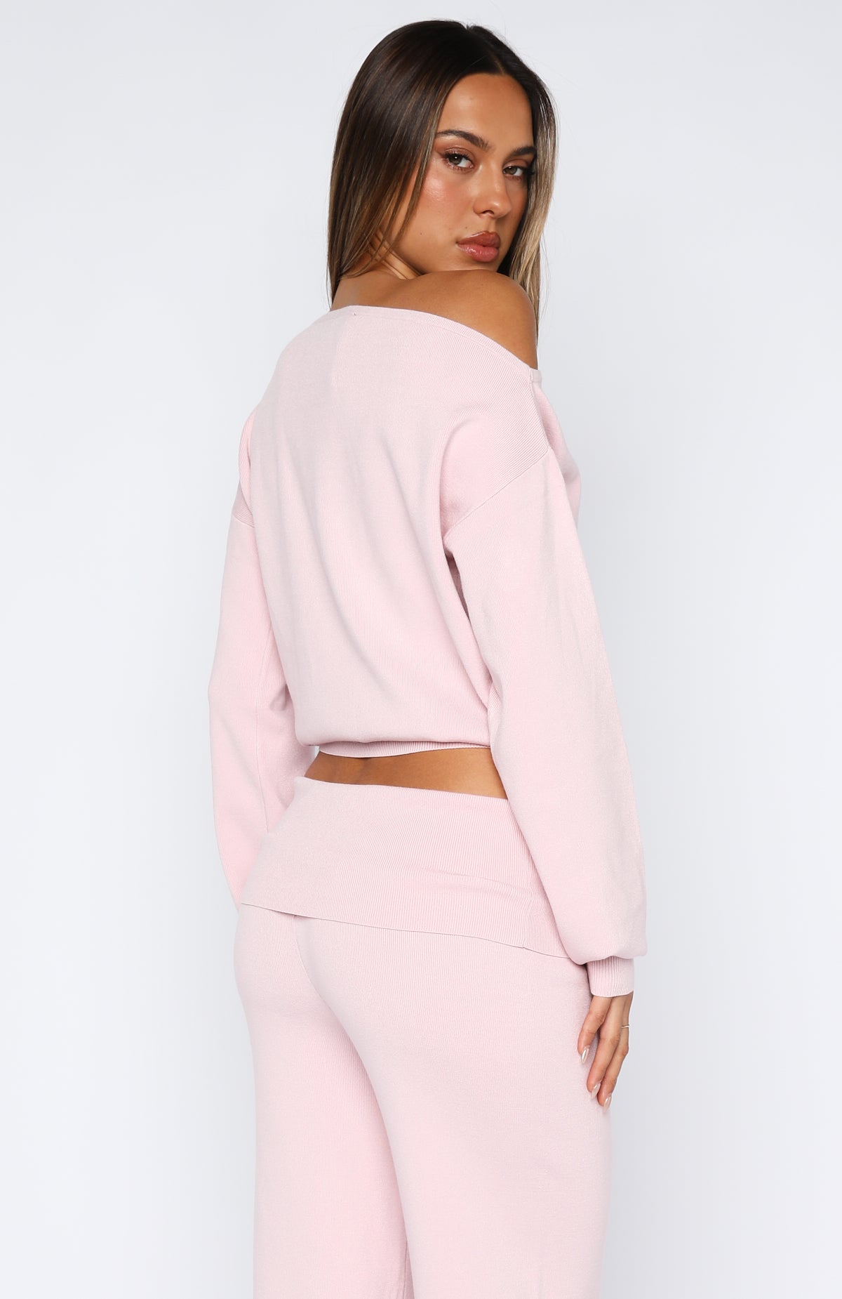 Can't Find The Words Knit Sweater Pink