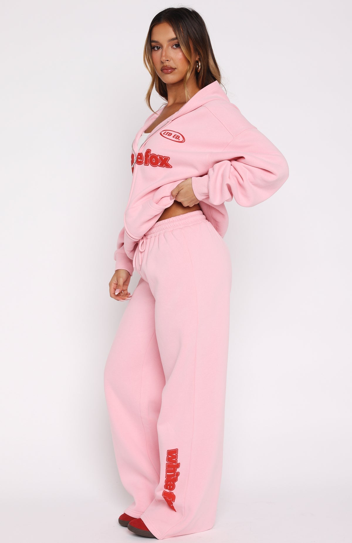 Ready To Go Wide Leg Sweatpants Pink