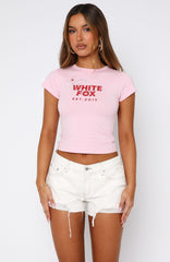 Loving On You Baby Tee Pink