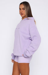 Stay Lifted Oversized Hoodie Lavender