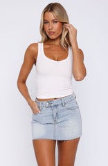 Bethany Denim Mini Skirt Light Blue