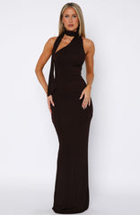 Sugar High Maxi Dress Chocolate