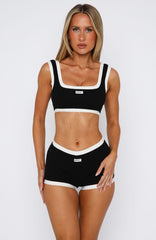 Got Carried Away Booty Shorts Black