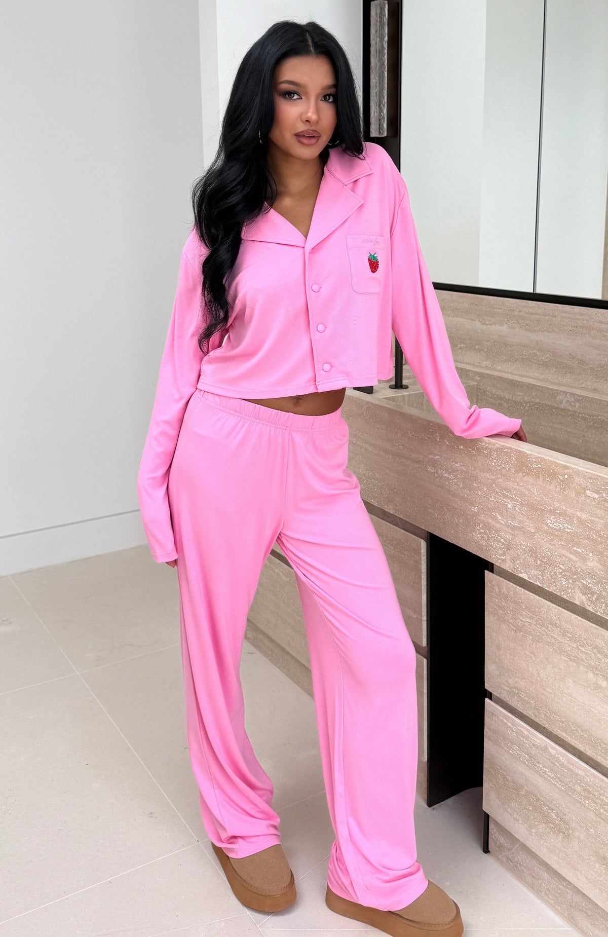 Bedtime Bliss Pyjama Set Bubblegum Pink