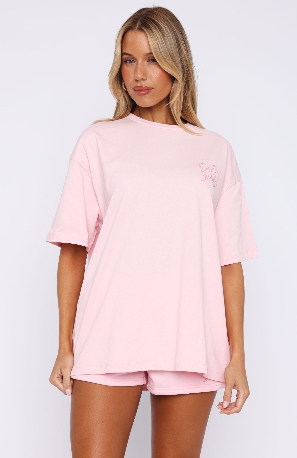 Love You Forever Oversized Tee Pink