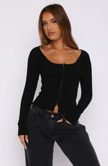 Always Right Long Sleeve Top Black