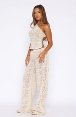 Tranquility Crochet Pant Off White