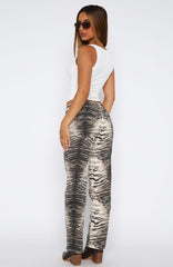 Valerie Low Rise Straight Leg Jeans Tiger Mirage