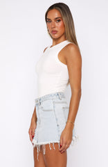 Amelia Denim Mini Skirt Glacier Blue