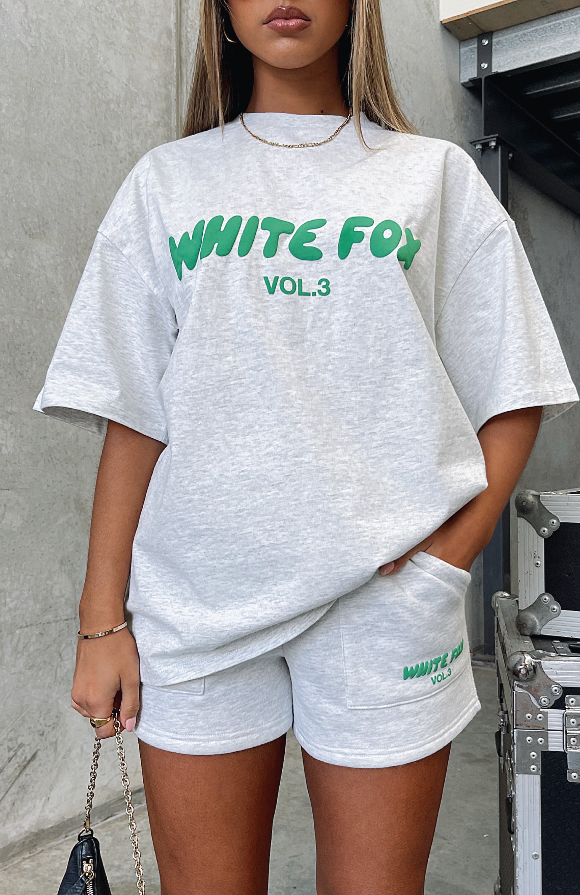 Offstage Oversized Tee Glacier Grey