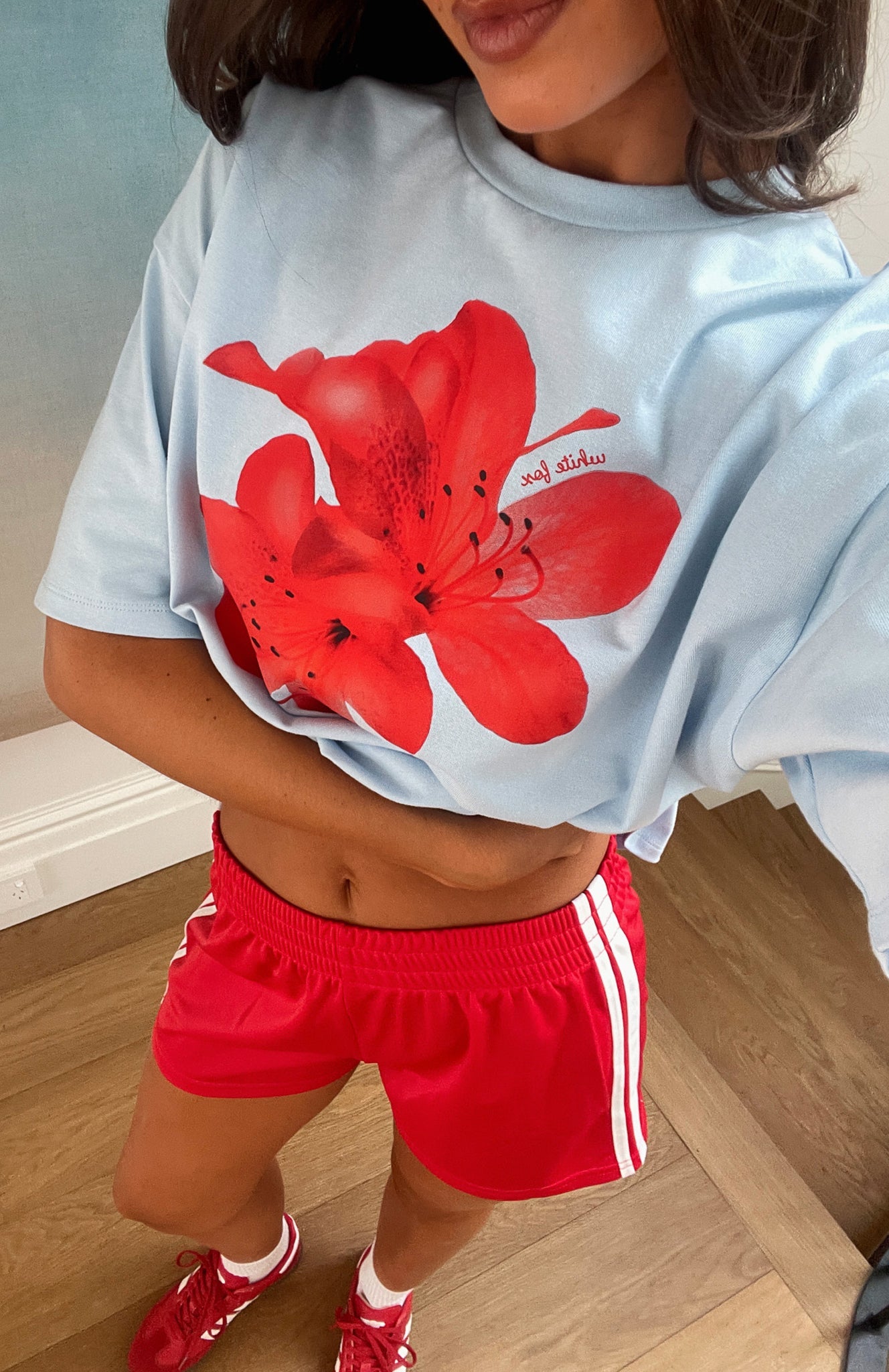 Power Of Possibility Oversized Tee Baby Blue