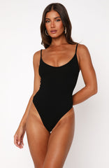 Nobody But Me Bodysuit Black