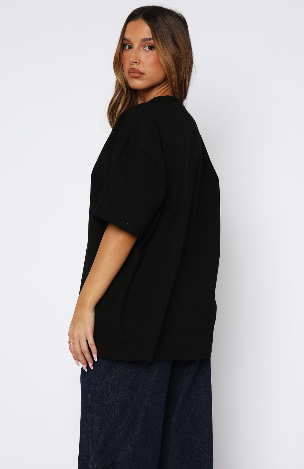 Call On You Oversized Tee Black
