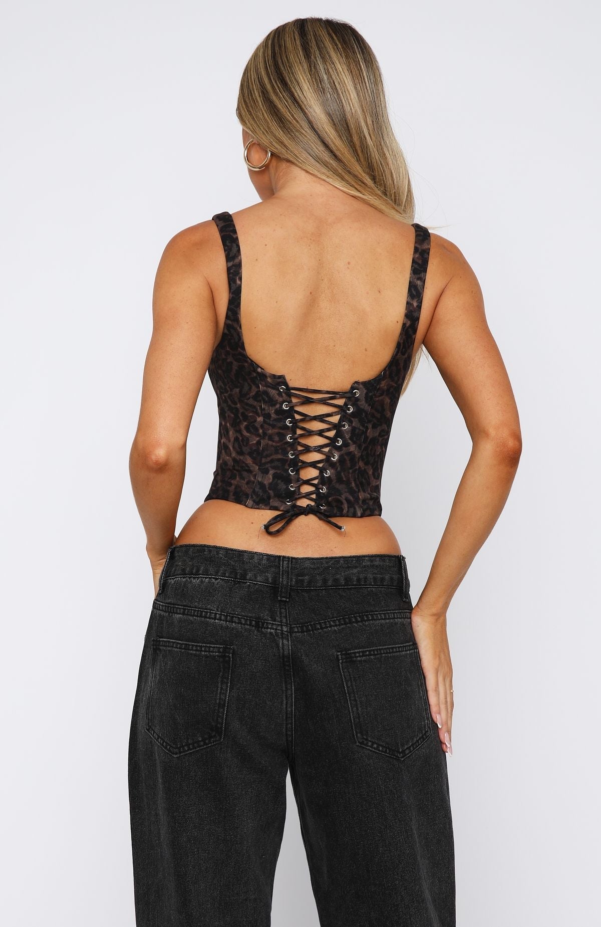 Forever Feels Bustier Midnight Leopard