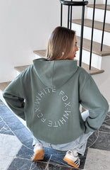 Stay Lifted Oversized Hoodie Dark Green