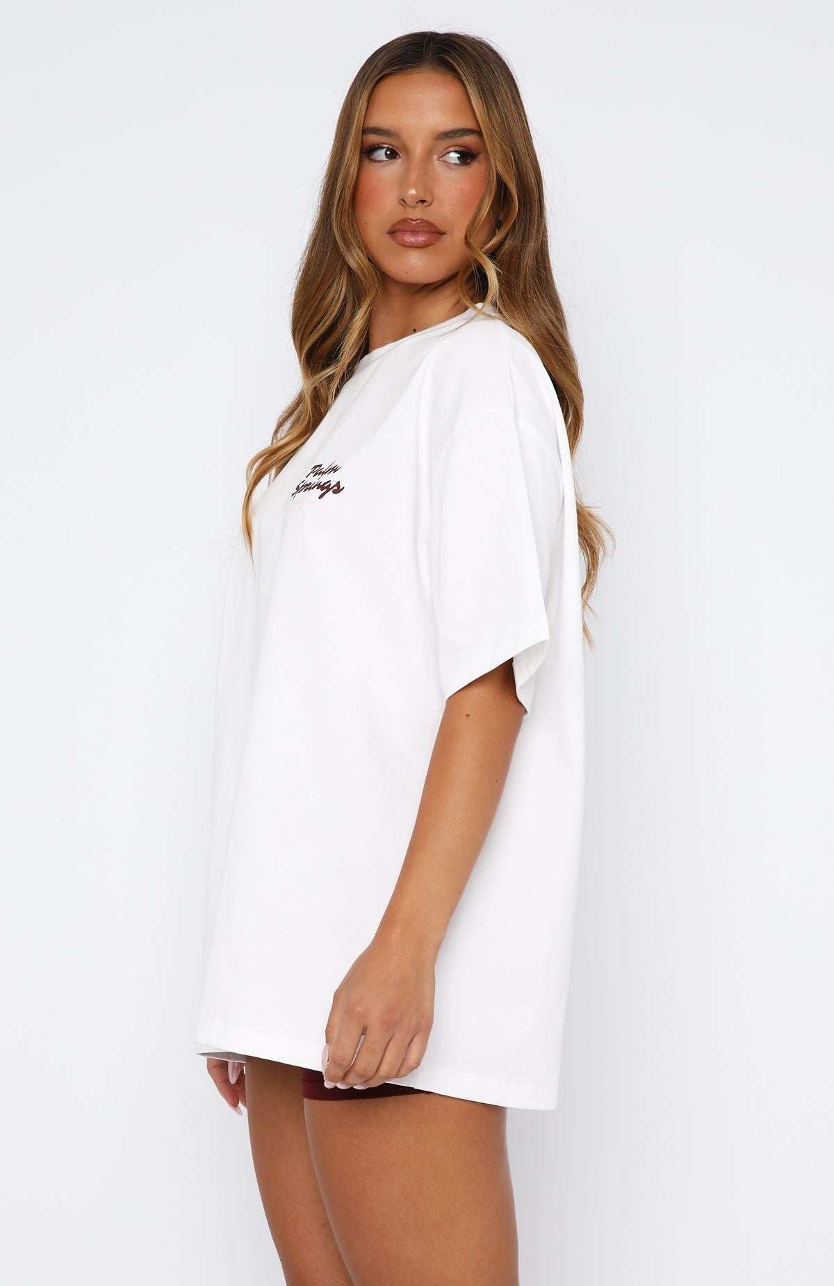 Palm Springs Edition Oversized Tee White