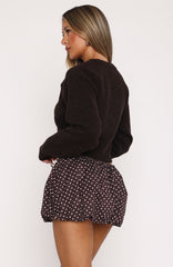 No Stoppin Me Knit Cardigan Chocolate