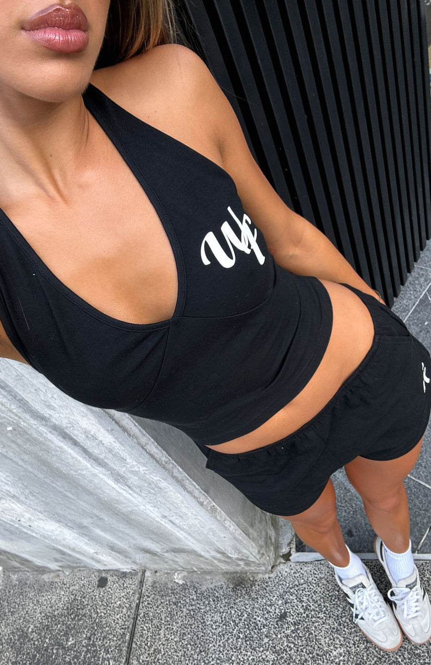 Made Me Better Top Black