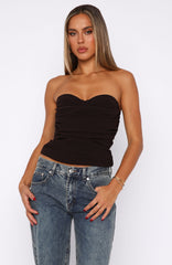 City Streets Bustier Dark Chocolate