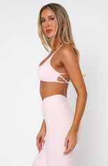 She's Healthy Sports Crop Ballet Pink