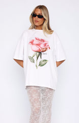 Ride It Out Oversized Tee White