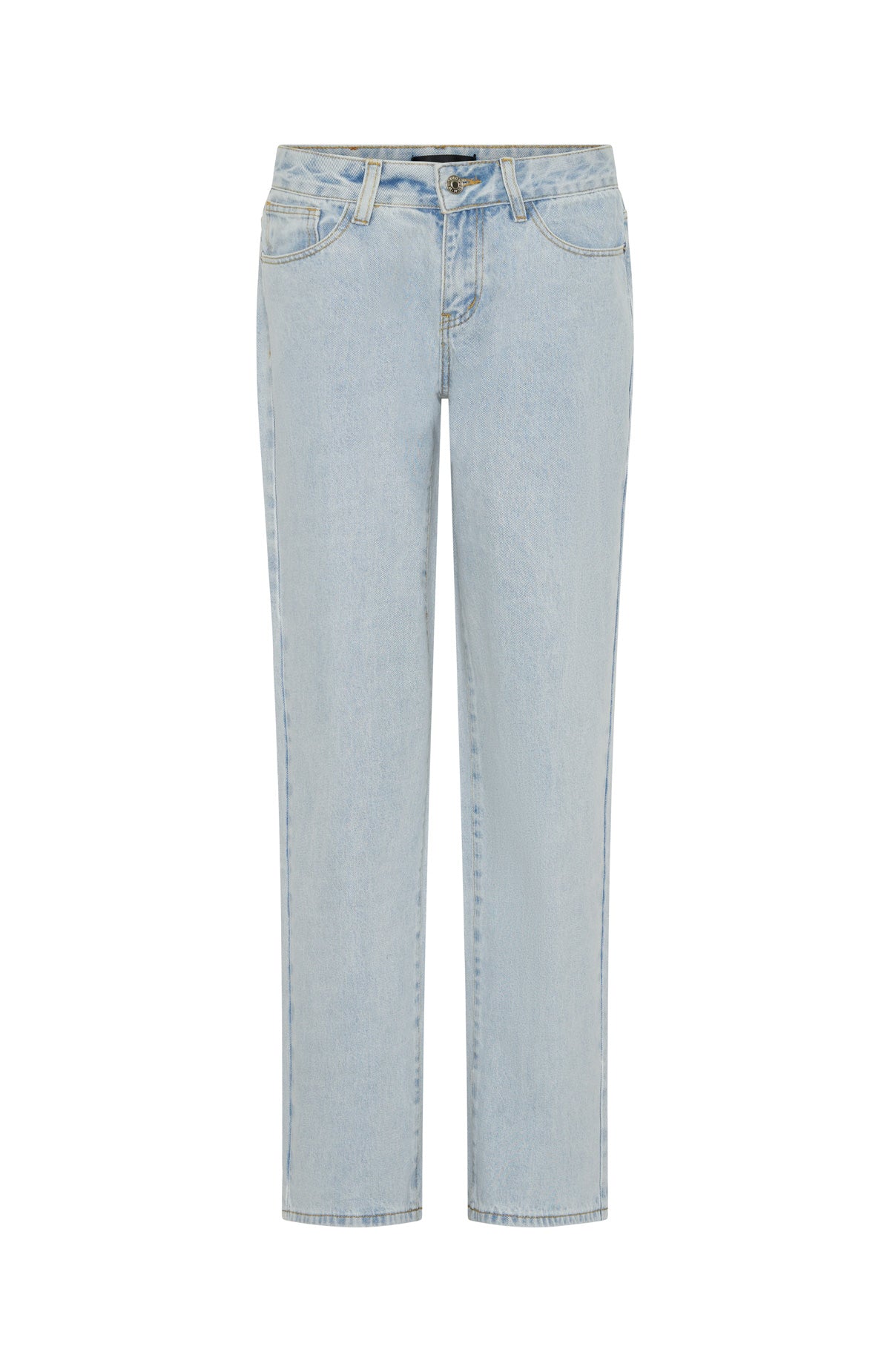 Zara Low Rise Straight Leg Jeans Light Blue
