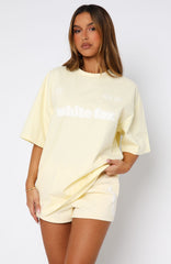 Ready To Go Oversized Tee Lemon