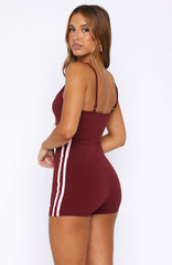 Palm Springs Edition Playsuit Burgundy