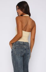 Topic Of Conversation Halter Top Honey