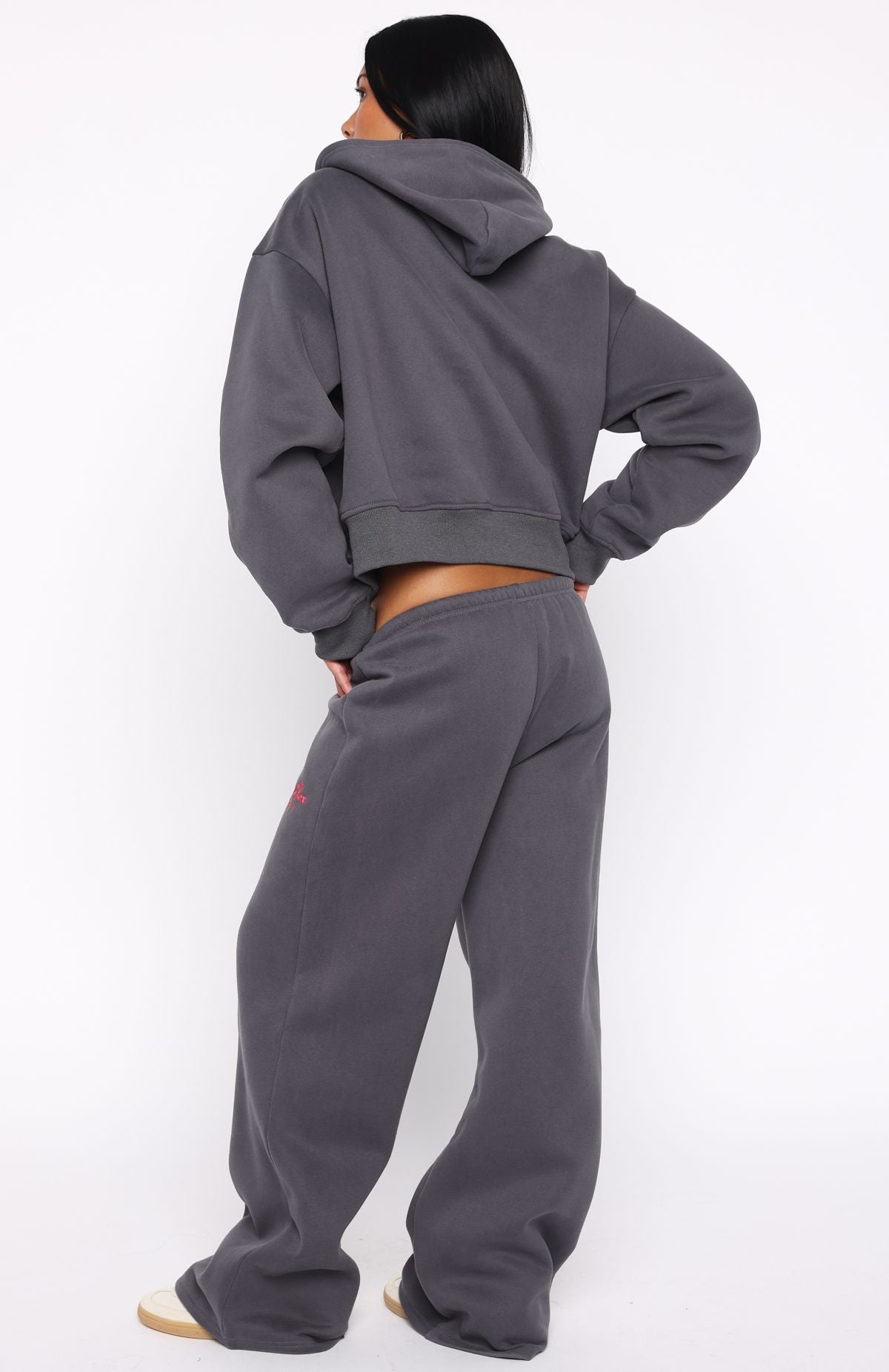 Through Thick And Thin Wide Leg Sweatpants Volcanic
