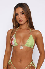 Clover Bikini Top Citrus Bloom