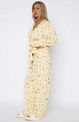 Pillow Talk Printed Long Sleeve Pyjama Set Fruit Salad