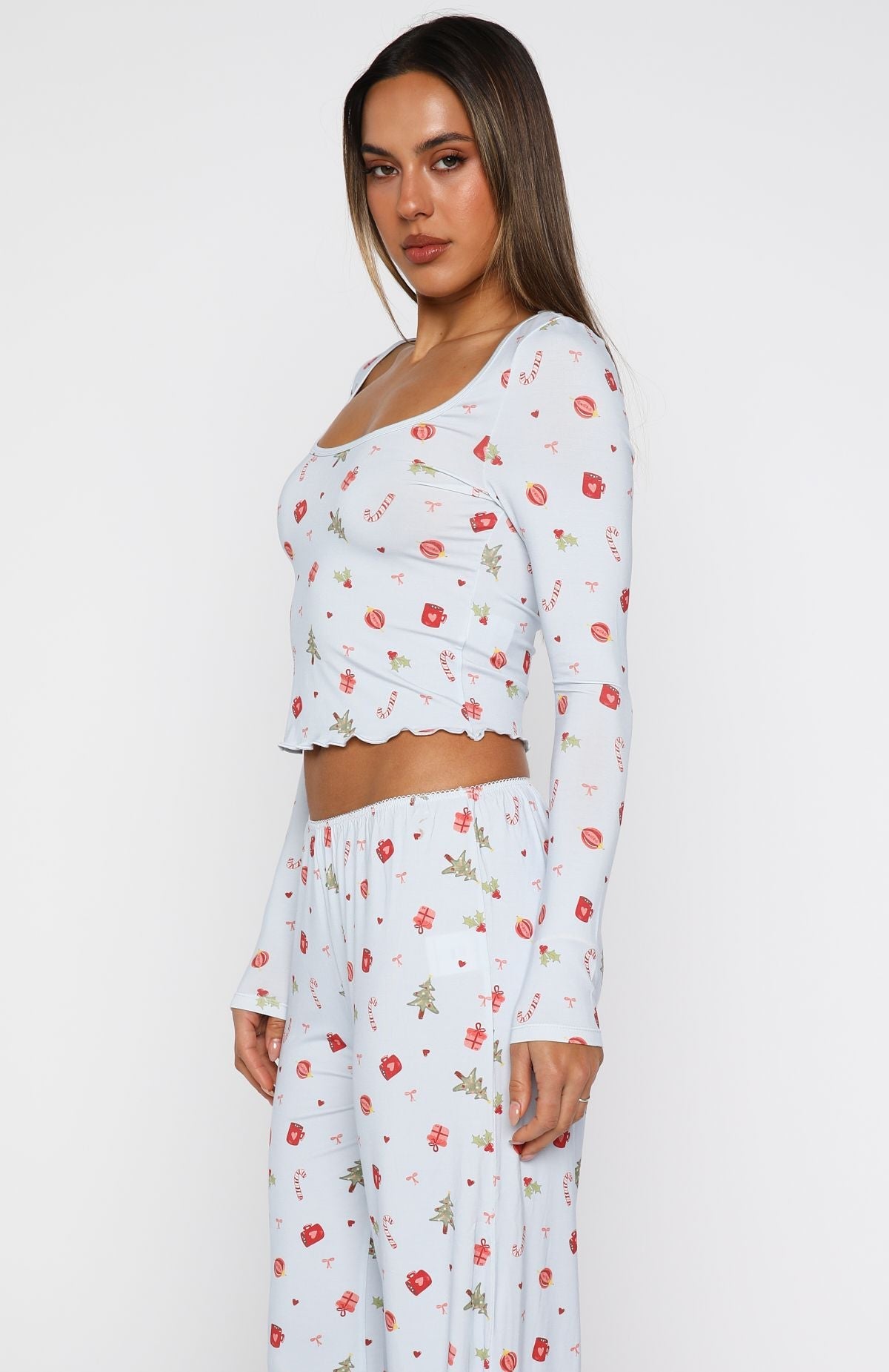 Dreamy Long Sleeve Pyjama Top Jingle Joy