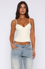 Have A Nice Day Top Off White