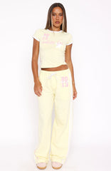 All Star Season Track Pants Lemon