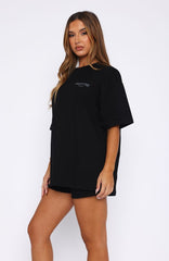 Offstage Back Graphic Oversized Tee Onyx