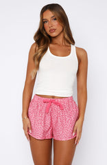 Sweetheart Pyjama Short Pink Leopard