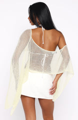 Beach Therapy Knit Poncho Top Citrus