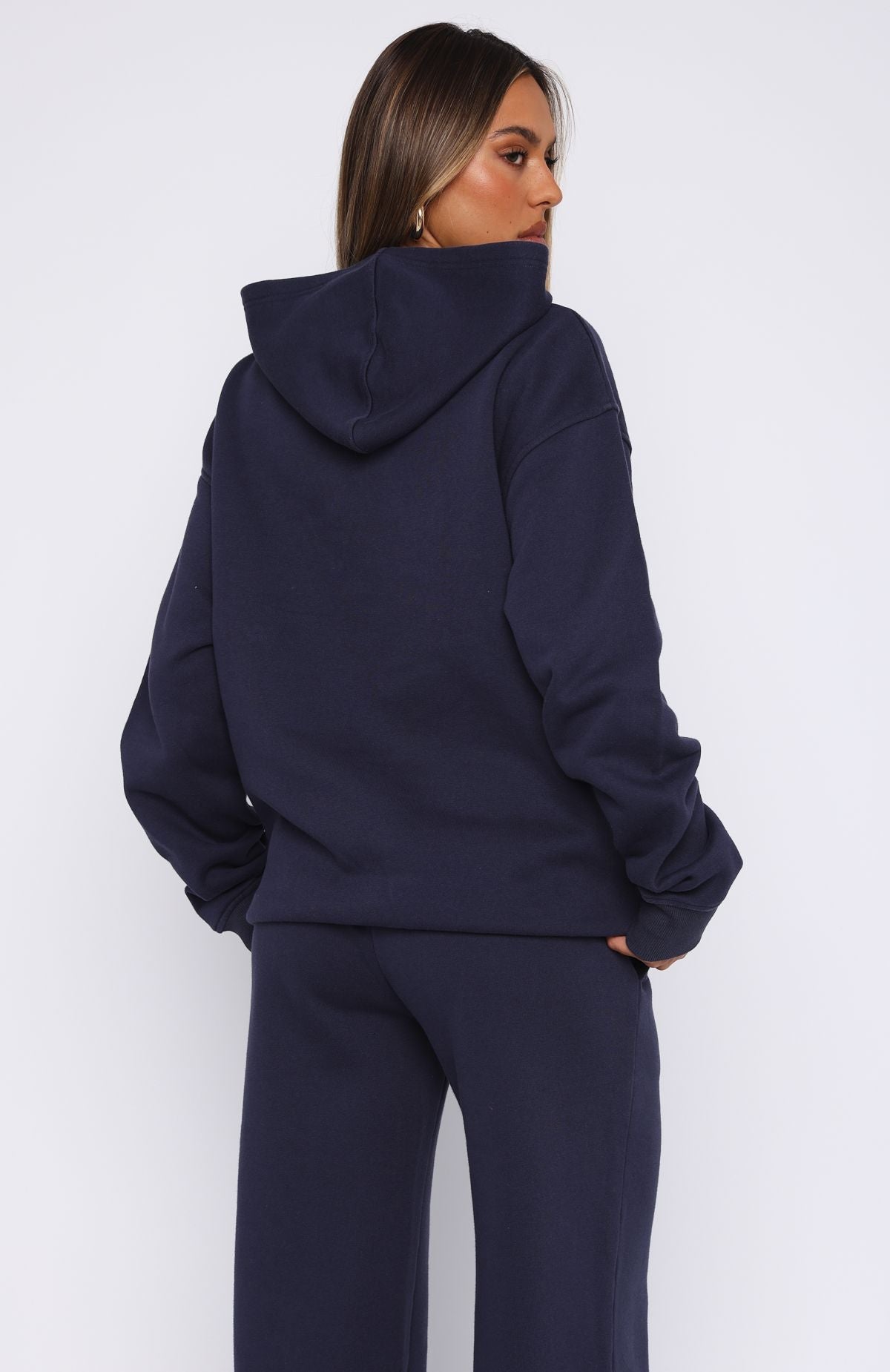 Shout It Out Oversized Hoodie Navy