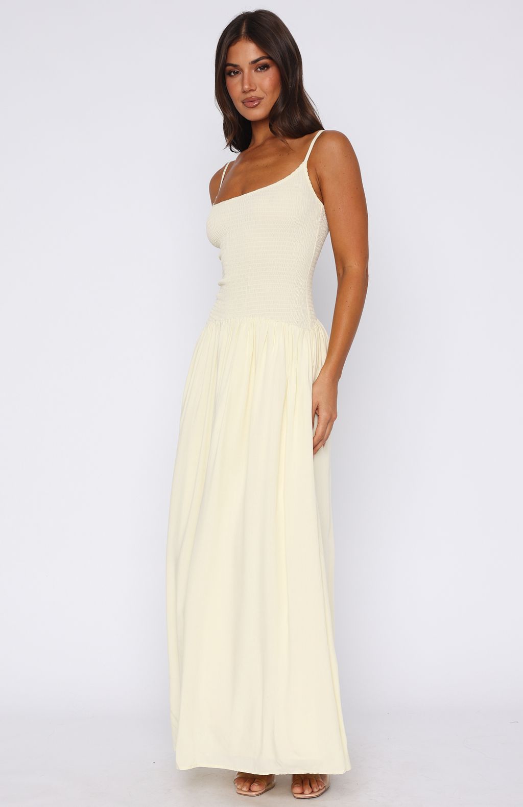 Too Many Questions Maxi Dress Lemon