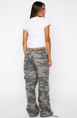 Hidden Waterfalls Cargo Pants Camo Print