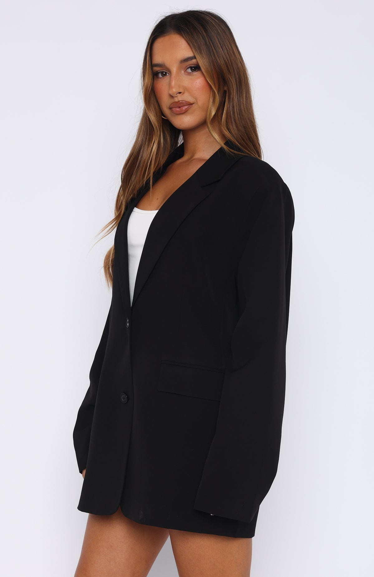 Catch Me Now Oversized Blazer Black