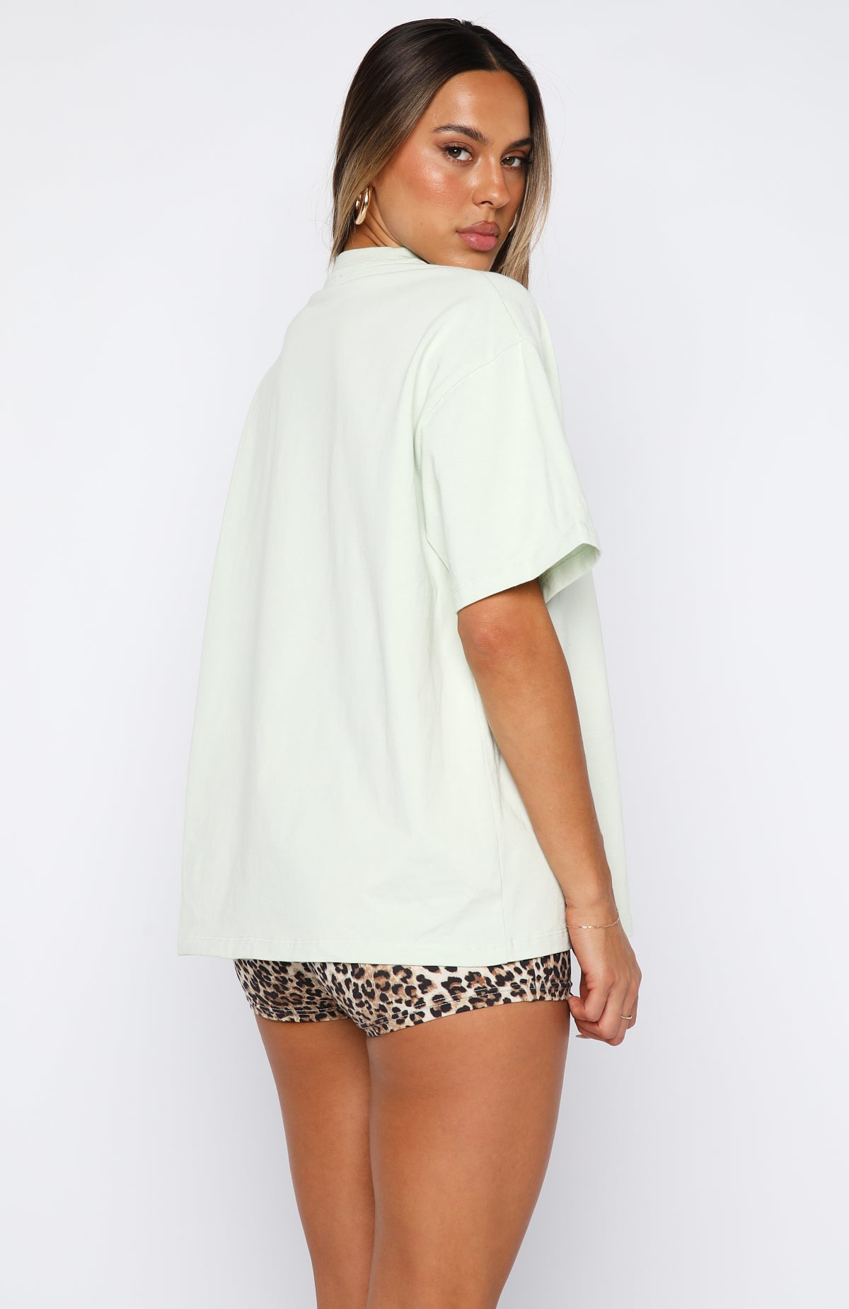 11th Street Concrete Jungle Oversized Tee Iced Matcha