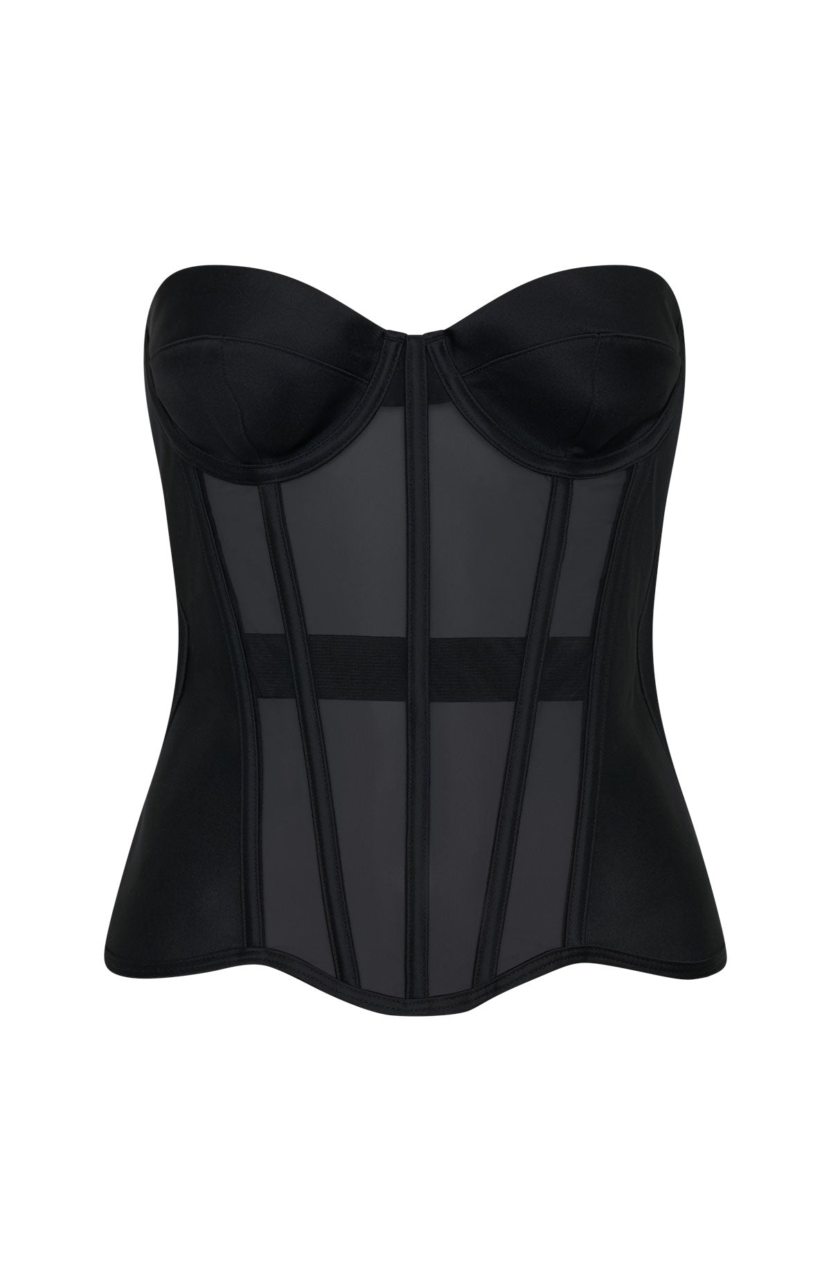 Call Me Your Baby Strapless Bustier Black